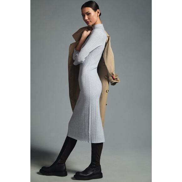 NWT Anthropologie Daily Practice Gray Sweater Dress - Medium - Picture 5 of 7